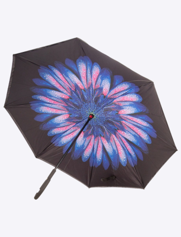 Parapluie À Motif Floral Avec Ouverture À L'envers Par Up-Brella