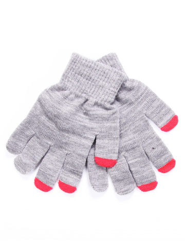 Gants taille unique en tricot avec empreintes tactiles pour cellulaire par Only