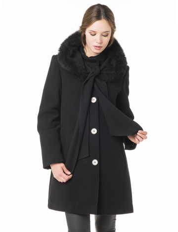 Manteau de laine cachemire par Niccolini