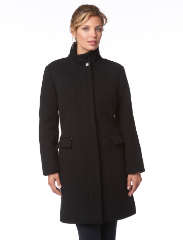 Manteau de laine brossée classique par Novelti