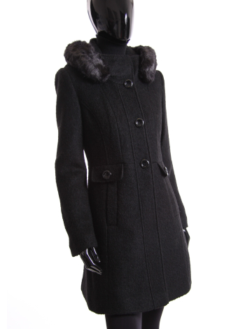Manteau en laine bouclée classique par Novelty